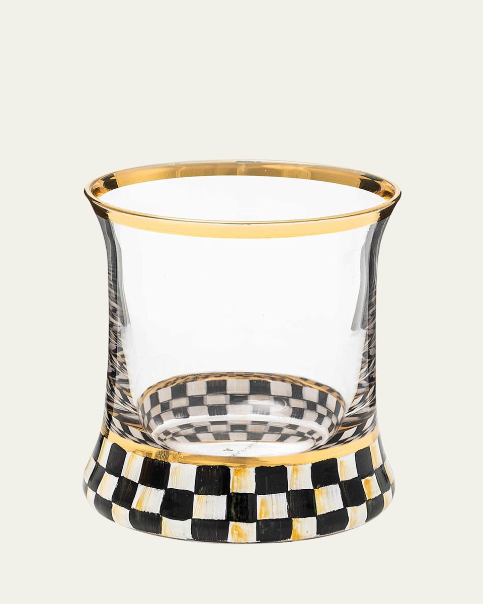 8 oz. Courtly Check Glass Tumbler, Set of 2
